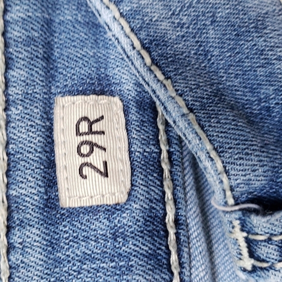 Buckle BKE/Stella Jean 29R Cotton Bl-Blue-L Rise-Bootcut - Picture 3 of 10